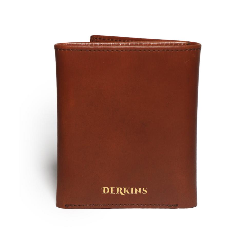 Leather Trifold Brown Wallet