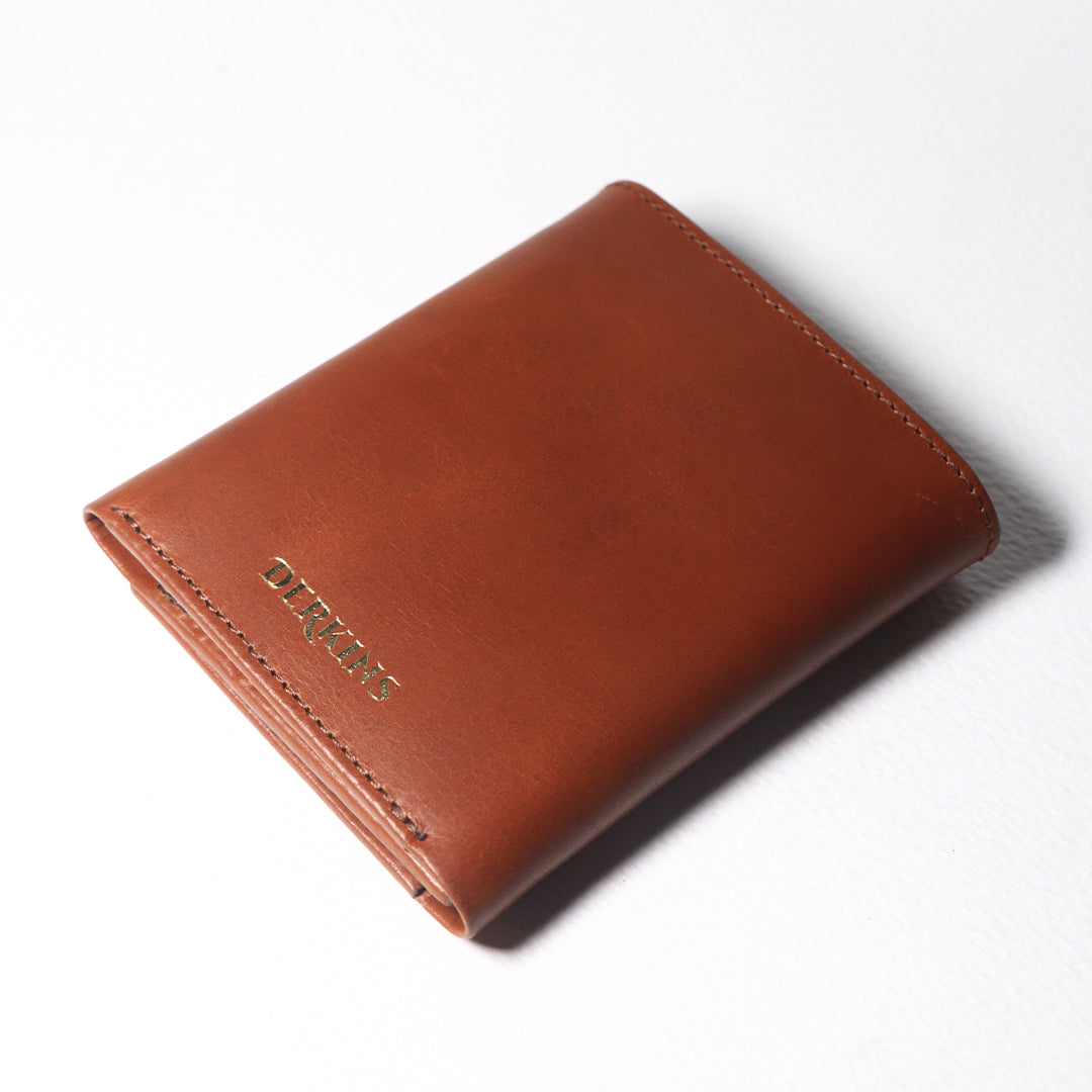 Leather Trifold Brown Wallet