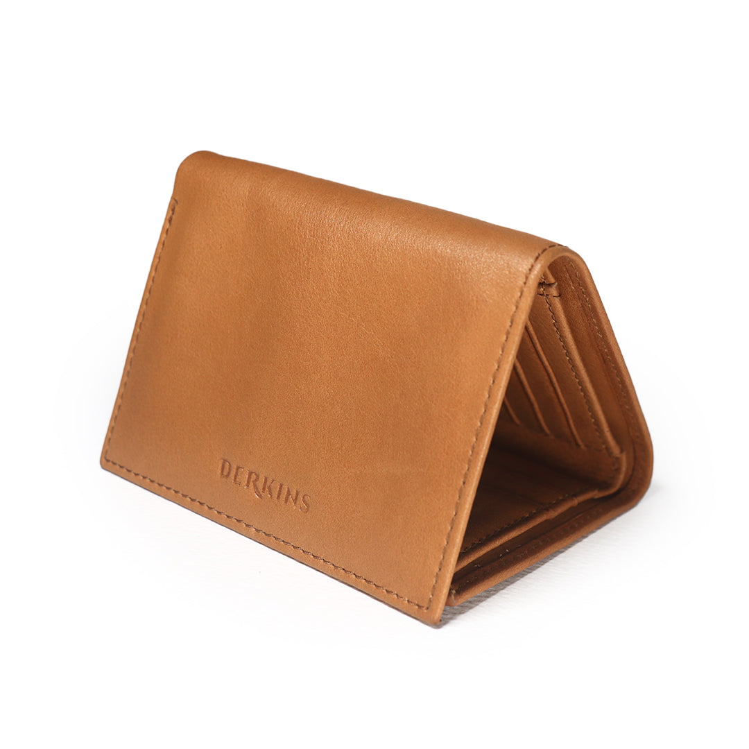 Leather Trifold Tan Wallet