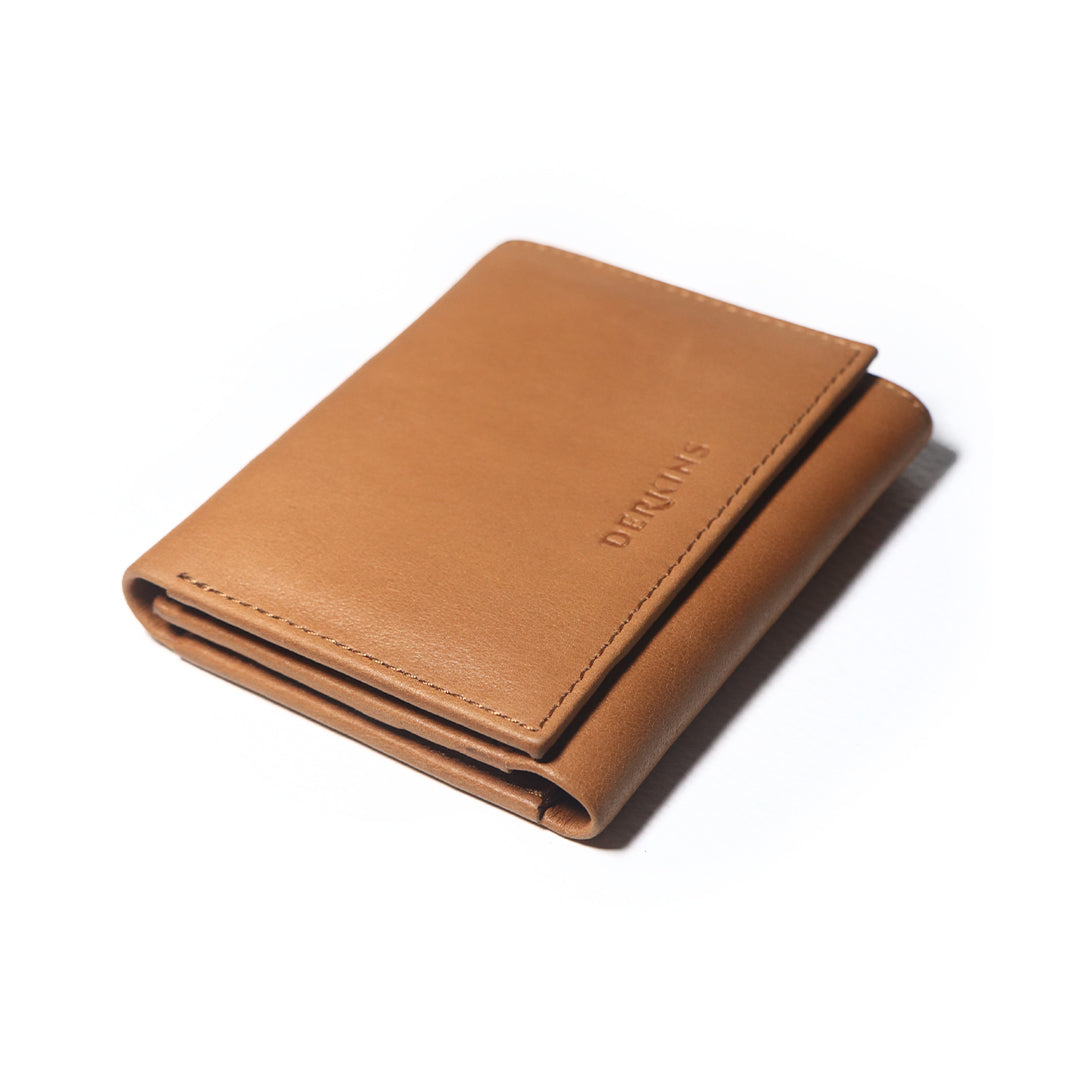 Leather Trifold Tan Wallet