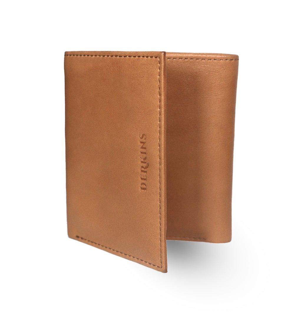 Leather Trifold Tan Wallet