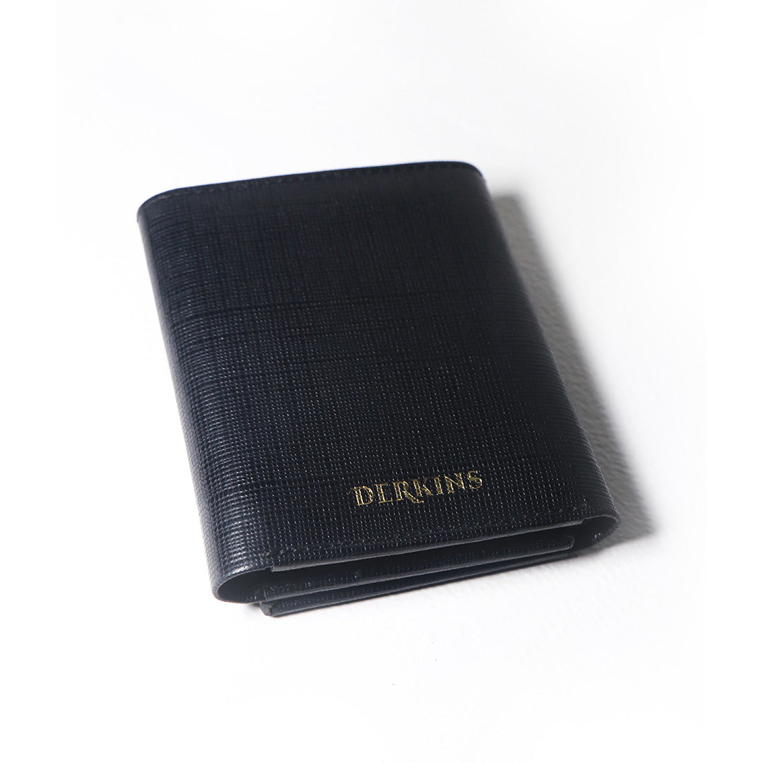 Leather Trifold  Black Wallet